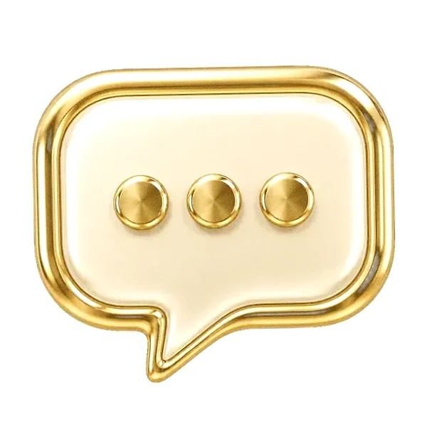 Three-dot speech bubble — Lucky Mister