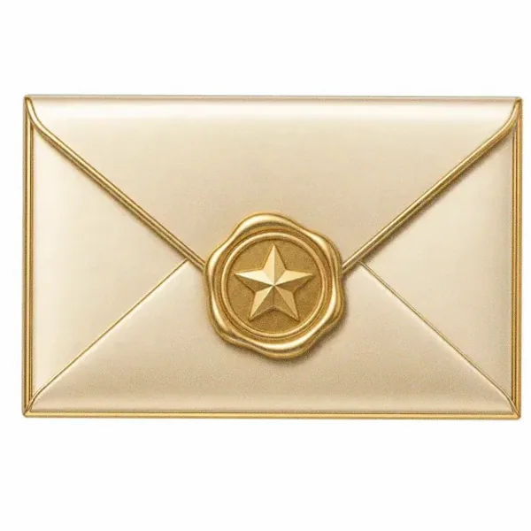 Sealed wax envelope — Lucky Mister