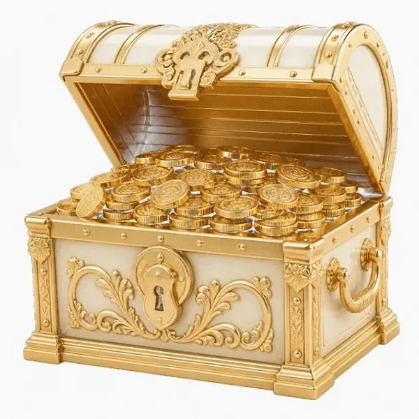 Open treasure chest — Lucky Mister