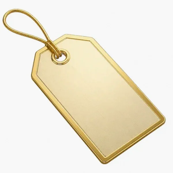 Blank price tag — Lucky Mister