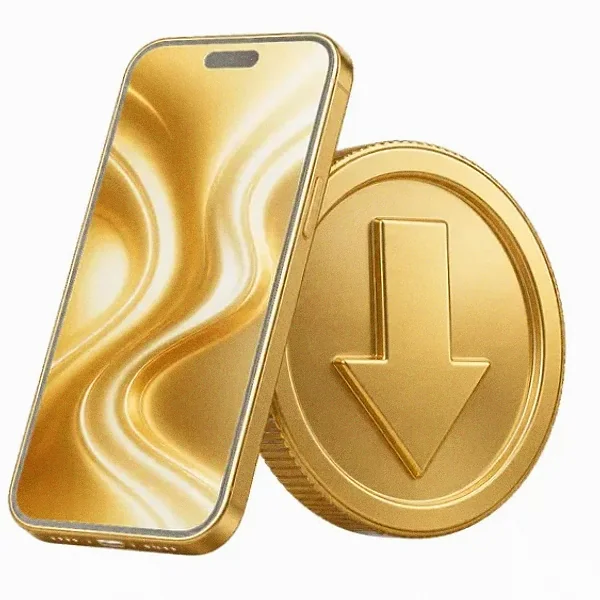 Smartphone and coin — Lucky Mister