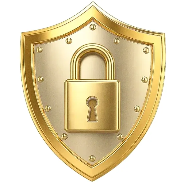 Shield with padlock — Lucky Mister