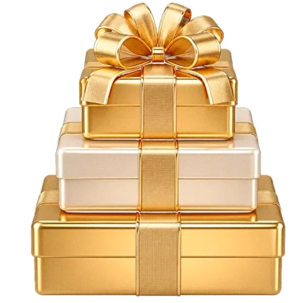 Stacked gift boxes — Lucky Mister