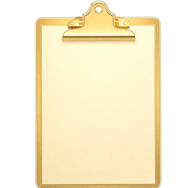 Blank clipboard — Lucky Mister