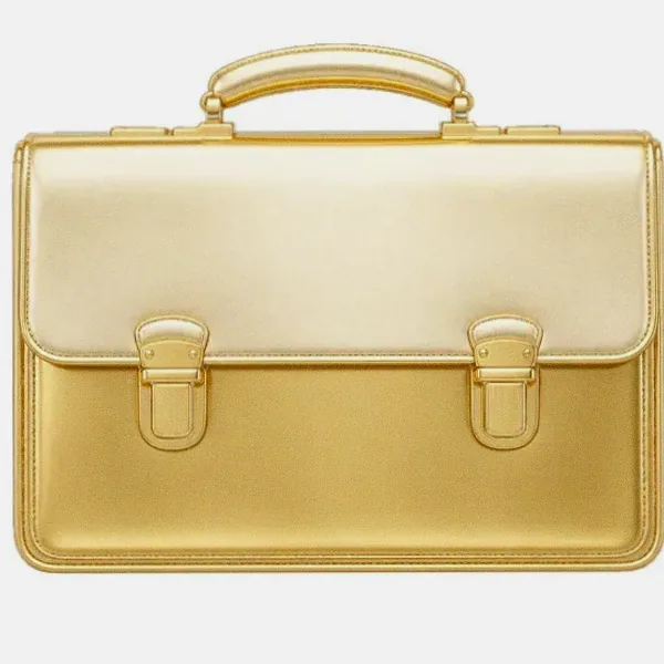 Leather briefcase — Lucky Mister