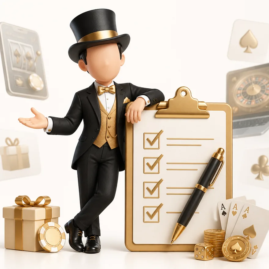 Clipboard checklist — Lucky Mister