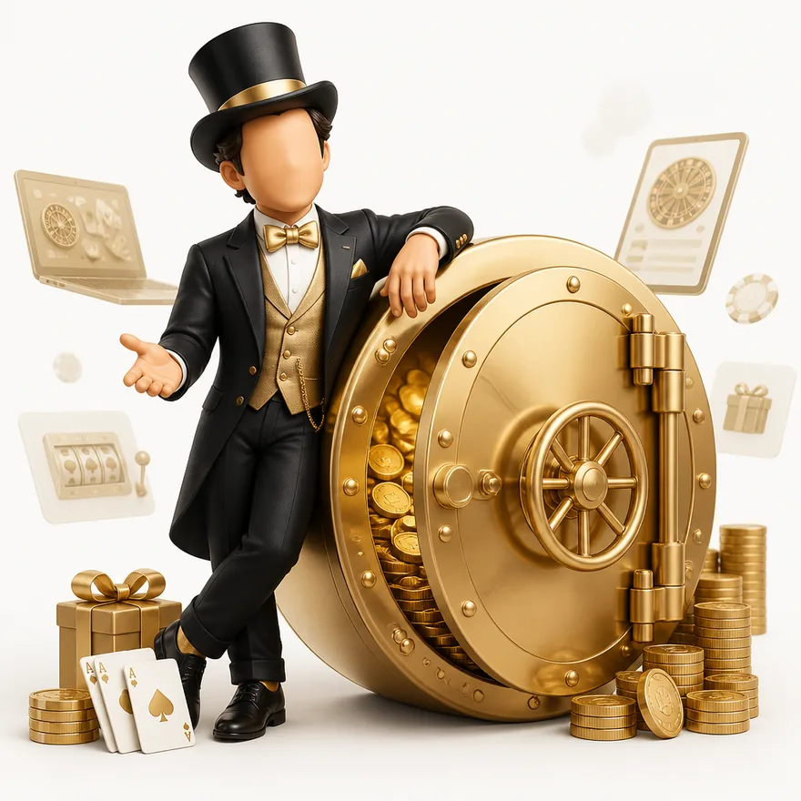 Round bank vault — Lucky Mister
