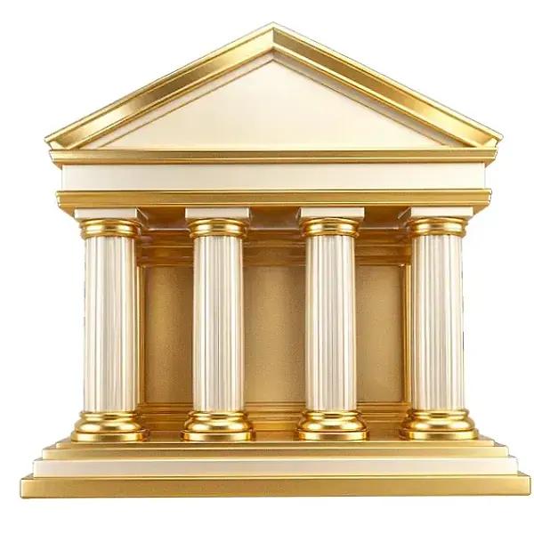 Classical bank building — Lucky Mister