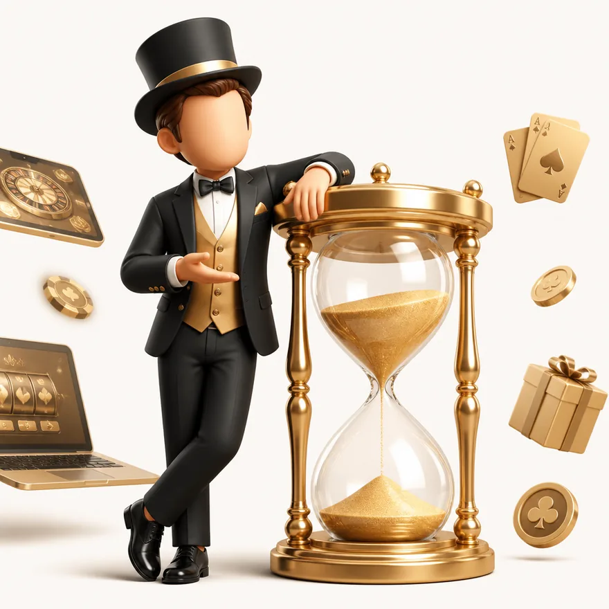 Ornate hourglass — Lucky Mister