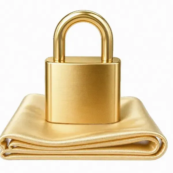 Padlock on folded cloth — Lucky Mister